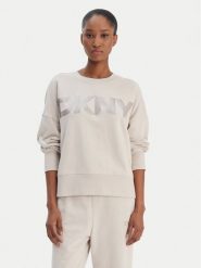 DKNY Sport Bluza DP6T1561 Beżowy Oversize. Brązowe bluzy damskie DKNY Sport, l, bez wzorów, z bawełny, sportowe, bez ramiączek, bez kaptura. Za 309.99 zł.