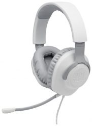 JBL Quantum 100 Białe. Białe słuchawki dla graczy JBL. Za 120.00 zł.