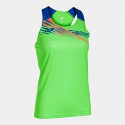 Tank top Joma Elite X. Niebieskie topy damskie Joma, bez wzorów, z elastanu, bez kołnierzyka, bez ramiączek. Za 190.99 zł.
