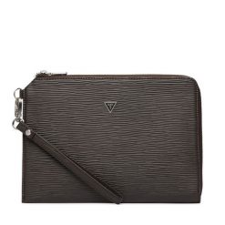 Saszetka Guess. Brązowe saszetki i nerki męskie Guess, z aplikacjami. Za 294.99 zł.