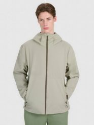 4F Kurtka przejściowa membrana 5000 męska - oliwkowa/khaki XXL. Brązowe kurtki męskie 4F, m, bez wzorów, z dzianiny, klasyczne, z kapturem. W wyprzedaży za 199.99 zł.