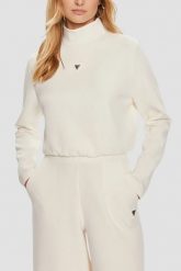 GUESS Bluza damska w kolorze ecru Olympe, Rozmiar M. Brązowe bluzy damskie Guess, m, z aplikacjami, bez ramiączek, bez kaptura. W wyprzedaży za 248.99 zł.