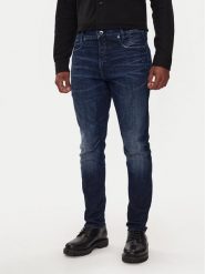 G-Star Raw Jeansy D-Staq 3D D05385-C051 Granatowy Slim Fit. Niebieskie jeansy męskie G-Star Raw, z bawełny, retro. Za 639.99 zł.