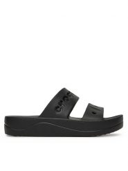 Crocs Klapki BAYA PLATFORM SANDAL 208188-001 Czarny. Czarne klapki damskie Crocs, bez wzorów, z tworzywa sztucznego, bez zapięcia. Za 159.99 zł.