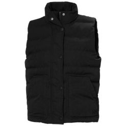 Damska kurtka bez rękawów Helly Hansen Escape. Czarne kurtki sportowe damskie Helly Hansen, na jesień, uniwersalny, bez wzorów, z puchu, bez ramiączek, bez kaptura, trekkingowe. Za 628.00 zł.
