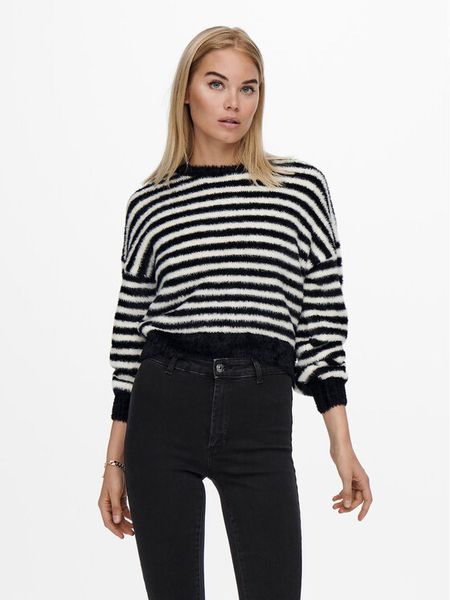 ONLY Sweter 15235973 Écru Regular Fit. Swetry nierozpinane damskie ONLY, xl, bez wzorów, z syntetyku, bez kołnierzyka, bez ramiączek. Za 99.99 zł.