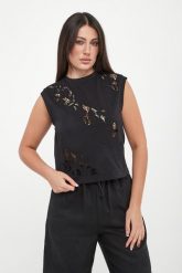 Top damski koronkowy TWINSET. Topy damskie Twinset Milano, xs, bez wzorów, z koronki, bez kołnierzyka, bez ramiączek. Za 629.00 zł.