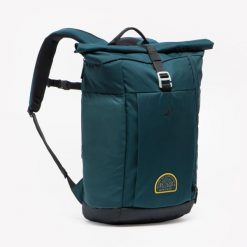 Plecak turystyczny Quechua Escape 500 Rolltop 23 litry. Zielone plecaki męskie QUECHUA, bez wzorów, z materiału, klasyczne. Za 169.99 zł.