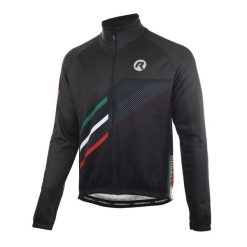 Zimowa kurtka rowerowa męska Rogelli Team 2.0. Czarne kurtki męskie Rogelli, na zimę, m, bez wzorów, bez kaptura, rowerowe. W wyprzedaży za 421.00 zł.