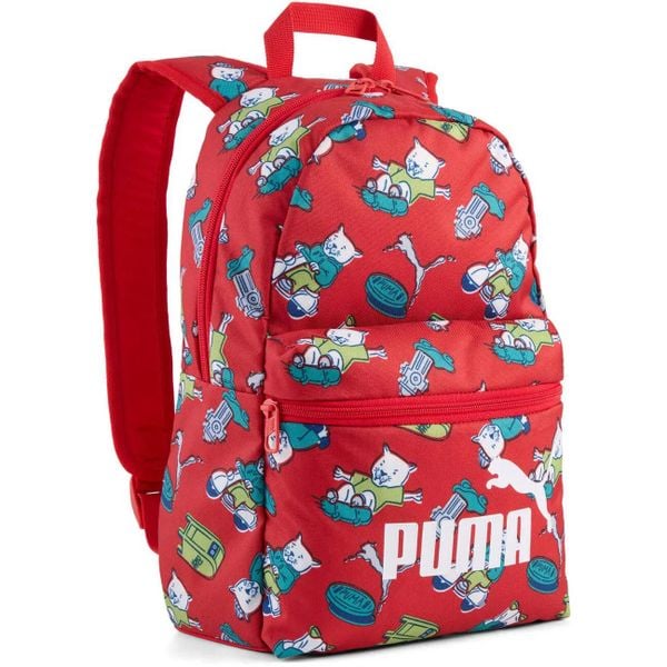 Plecak Puma Phase Aop Small Backpack Frosted IV 13L. Czerwone plecaki męskie Puma, bez wzorów, z materiału. Za 190.00 zł.