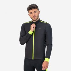 Kurtka rowerowa męska Rogelli Core. Czarne kurtki męskie Rogelli, m, bez wzorów, z elastanu, bez kaptura. Za 305.00 zł.