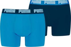 Puma Bokserki męskie Puma Everyday Basic 2p niebieskie, granatowe 938320 12 XL. Niebieskie bokserki męskie Puma, bez wzorów. Za 76.33 zł.