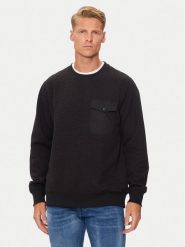 Brave Soul Bluza MSS-586KALK Czarny Regular Fit. Czarne bluzy męskie Brave Soul, l, bez wzorów, z syntetyku, bez ramiączek, bez kaptura. Za 139.99 zł.
