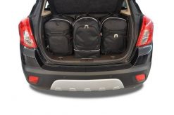 Torby Do Bagażnika Opel Mokka / Mokka X 2012-2019 3Szt Kjust. Czarne torby podróżne damskie KJUST, bez wzorów, z kauczuku. Za 940.00 zł.