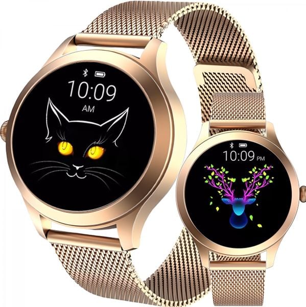 Smartwatch Retoo M037H Różowy (E742). Czerwone zegarki smartwatch Retoo, bez wzorów. Za 179.99 zł.