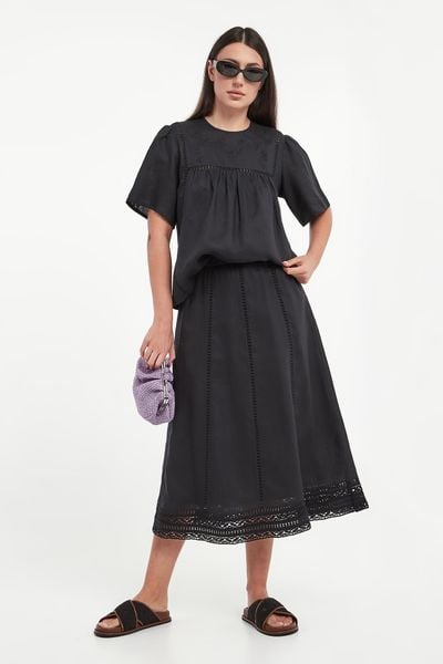 Spódnica lniana Gergo WEEKEND MAX MARA. Spódnice damskie Weekend Max Mara, m, bez wzorów. Za 1,469.00 zł.