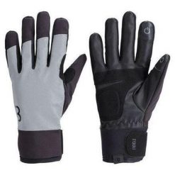 Odblaskowe rękawice zimowe BBB Cycling ColdShield. Szare rękawiczki damskie BBB CYCLING, bez wzorów. Za 238.50 zł.