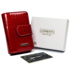 Portfel damski czerwony Lorenti 76115-RS-1251 RED. Czerwone portfele damskie LORENTI, ze skóry. Za 107.99 zł.