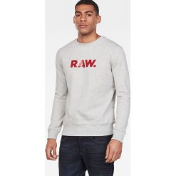 G-Star Raw - Bluza. Szare bluzy męskie G-Star Raw, l, bez wzorów, z bawełny, bez ramiączek, bez kaptura. Za 329.90 zł.
