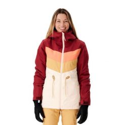 Kurtka snowboardowa damska Rip Curl Rider Betty. Brązowe kurtki sportowe damskie Rip Curl, na zimę, xs, bez wzorów, bez ramiączek, bez kaptura, narciarskie. Za 389.99 zł.