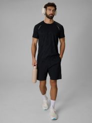 4F Spodenki do biegania szybkoschnące męskie - czarne M. Czarne szorty męskie 4F, bez wzorów. Za 199.99 zł.