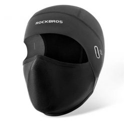 Czapka wiatroodporna do motocykli i jazdy na rowerze. Czarne czapki damskie ROCKBROS, bez wzorów, z lycry. Za 83.60 zł.
