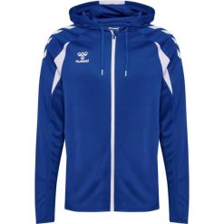 Bluza dresowa z kapturem Hummel Core 2.0. Białe bluzy męskie Hummel, bez wzorów, z dresówki, z kapturem, na fitness i siłownię. Za 295.50 zł.