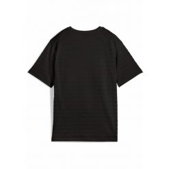 Damska strukturalna koszulka ESS ELEVATED o luźnym kroju PUMA Black. Czarne bluzki damskie Puma, m, bez wzorów, eleganckie, bez kołnierzyka, bez ramiączek. W wyprzedaży za 79.00 zł.
