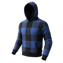 American Eagle Outfitters męski sweter kangurka w kratę, bawełna, rozmiar M. Czarne swetry męskie 55PROTEC, m, bez wzorów, z bawełny, bez kołnierzyka, bez ramiączek. Za 321.99 zł.