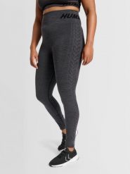 Damskie legginsy ze średnim stanem Hummel TE Curve. Czarne legginsy damskie Hummel, bez wzorów, z dzianiny. Za 208.45 zł.
