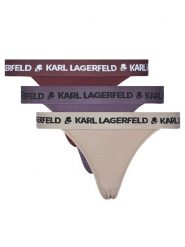 KARL LAGERFELD Komplet 3 par fig brazylijskich A1W47159 Kolorowy. Majtki damskie KARL LAGERFELD, z bawełny. Za 139.99 zł.