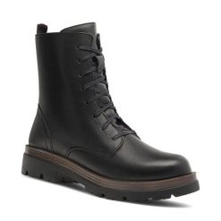 Trapery Lasocki. Czarne trapery damskie Lasocki, bez zapięcia. Za 120.99 zł.