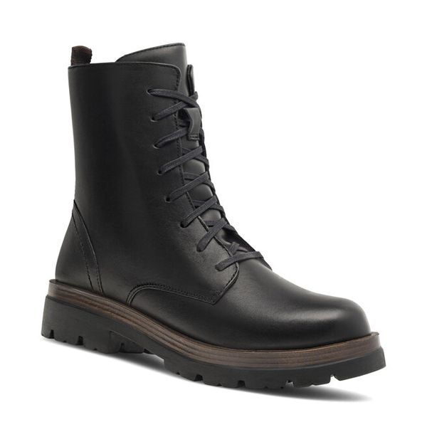 Trapery Lasocki. Czarne trapery damskie Lasocki, bez zapięcia. Za 120.99 zł.