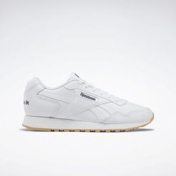 Trampki Męskie Skóra Glide. Czarne trampki męskie Reebok, bez wzorów, z gumy, klasyczne, bez zapięcia. Za 189.00 zł.