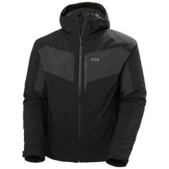 Kurtka narciarska z kapturem Helly Hansen Carv Lifaloft 2.0. Czarne kurtki sportowe męskie Helly Hansen, l, bez wzorów, z dzianiny, z kapturem, narciarskie, primaloft. Za 1,499.70 zł.