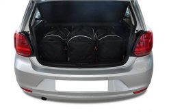 Torby Do Bagażnika Vw Polo 5 2009-2017 3Szt Kjust. Czarne torby podróżne damskie KJUST, bez wzorów, z kauczuku. Za 780.00 zł.