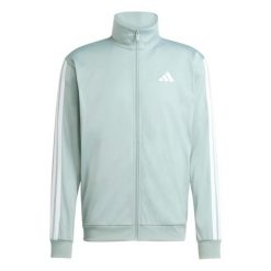Kurtka z dresu adidas 3-Stripes. Niebieskie kurtki męskie Adidas, m, bez wzorów, z dresówki, eleganckie, bez kaptura. Za 243.50 zł.