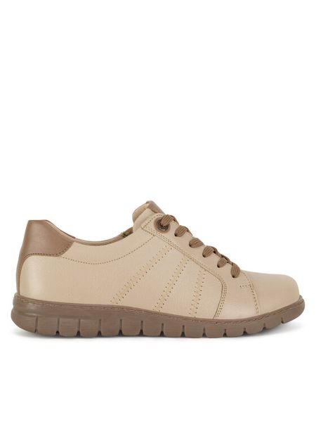 Go Soft Półbuty WI23-GHANA-12 Beżowy. Brązowe półbuty damskie GO SOFT, bez wzorów, ze skóry, bez obcasa, na płaskiej podeszwie, bez zapięcia. Za 199.99 zł.