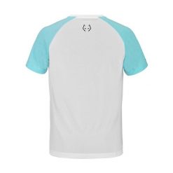 Koszulka Babolat Neck Lebron biało-niebieska S. Białe bluzki damskie BABOLAT, s, bez wzorów, sportowe, bez kołnierzyka, bez ramiączek. Za 269.99 zł.