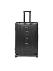 Hunter Walizka duża CEO-HUNTER-L-001-08-BLACK Czarny. Czarne walizki męskie Hunter, bez wzorów, z tworzywa sztucznego, duże. Za 399.99 zł.