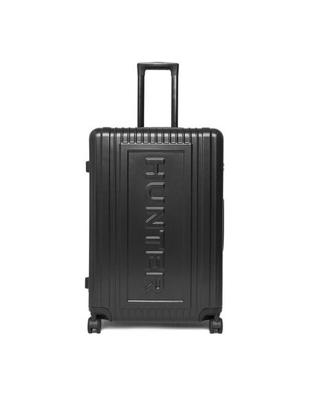 Hunter Walizka duża CEO-HUNTER-L-001-08-BLACK Czarny. Czarne walizki męskie Hunter, bez wzorów, z tworzywa sztucznego, duże. Za 399.99 zł.