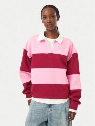 Roxy Bluza Lineup ERJFT05113 Różowy Oversize. Czerwone bluzy damskie Roxy, m, bez wzorów, z bawełny, bez ramiączek, bez kaptura. Za 269.99 zł.