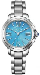 Zegarek Citizen L Round damski niebieska tarcza 30 mm (EM1161-55L). Niebieskie zegarki damskie CITIZEN. Za 1,692.99 zł.