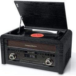 Radio Muse Muse Turntable micro system MT-115W USB port, Bluetooth, CD player, Wireless connection, AUX in, FM radio,. Radia Muse. Za 768.89 zł.