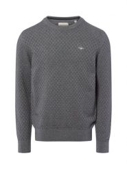 Gant Sweter z dzianiny Kobiety Bawełna szary, XL. Szare swetry nierozpinane damskie GANT, xl, bez wzorów, z bawełny, eleganckie, bez kołnierzyka, bez ramiączek. Za 479.95 zł.