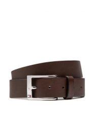 Tommy Hilfiger Pasek Męski New Aly Belt AM0AM08363 Brązowy. Brązowe paski męskie Tommy Hilfiger, ze skóry. Za 119.99 zł.