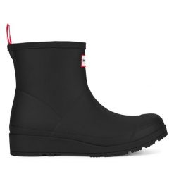 Kalosze Hunter. Czarne kalosze damskie Hunter, bez wzorów, bez zapięcia. Za 299.99 zł.