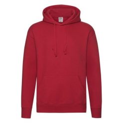 Męska Bluza Z Kapturem Premium. Czerwone bluzy męskie fruit of the loom, m, bez wzorów, bez ramiączek, z kapturem. Za 112.99 zł.