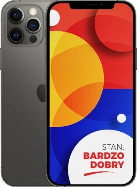 Smartfon Apple APPLE IPHONE 12PRO MAX GRAPHITE 256GB BARDZO DOBRY. Szare smartfony Apple. Za 2,999.00 zł.