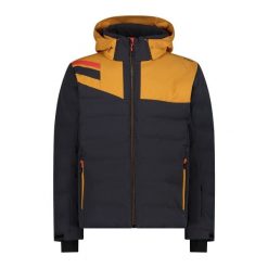 Kurtka narciarska z kapturem CMP. Czarne kurtki sportowe męskie CMP, na zimę, m, bez wzorów, z kapturem, narciarskie. Za 1,447.35 zł.